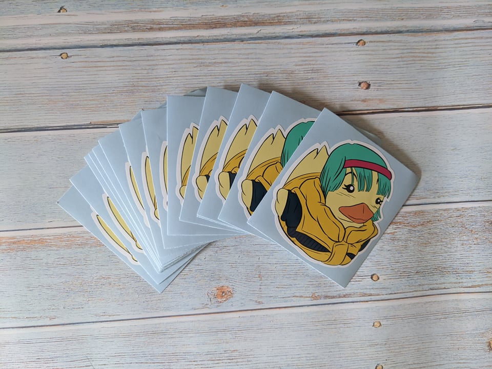 Ducky x Namek Bulma Sticker