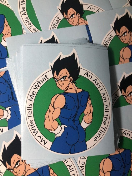 Vegeta Ass Sticker