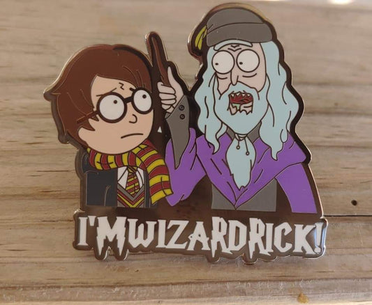 Wizard Rick and Morty Pin