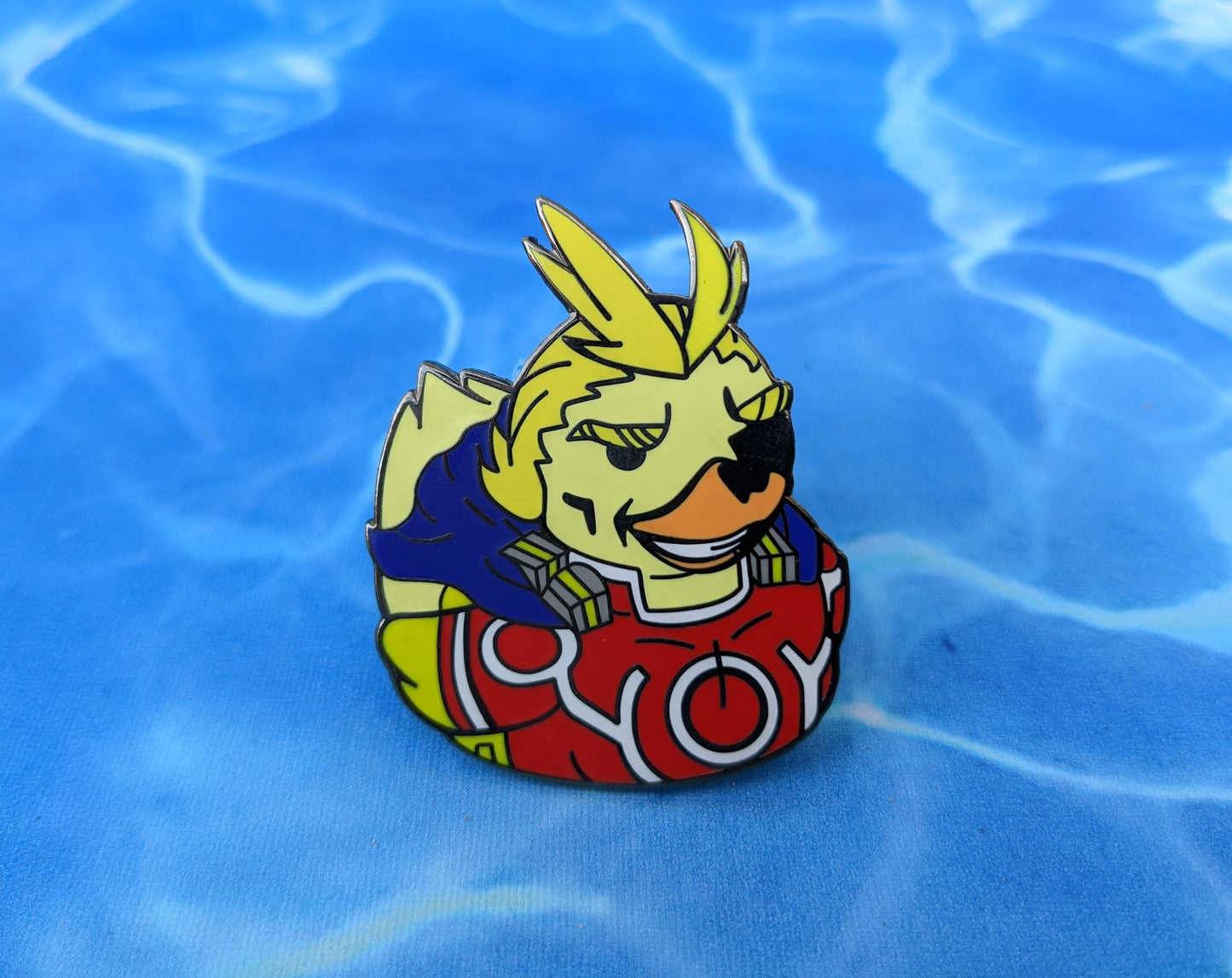 Ducky x All Might Pin