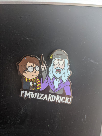 Wizard Rick and Morty Pin