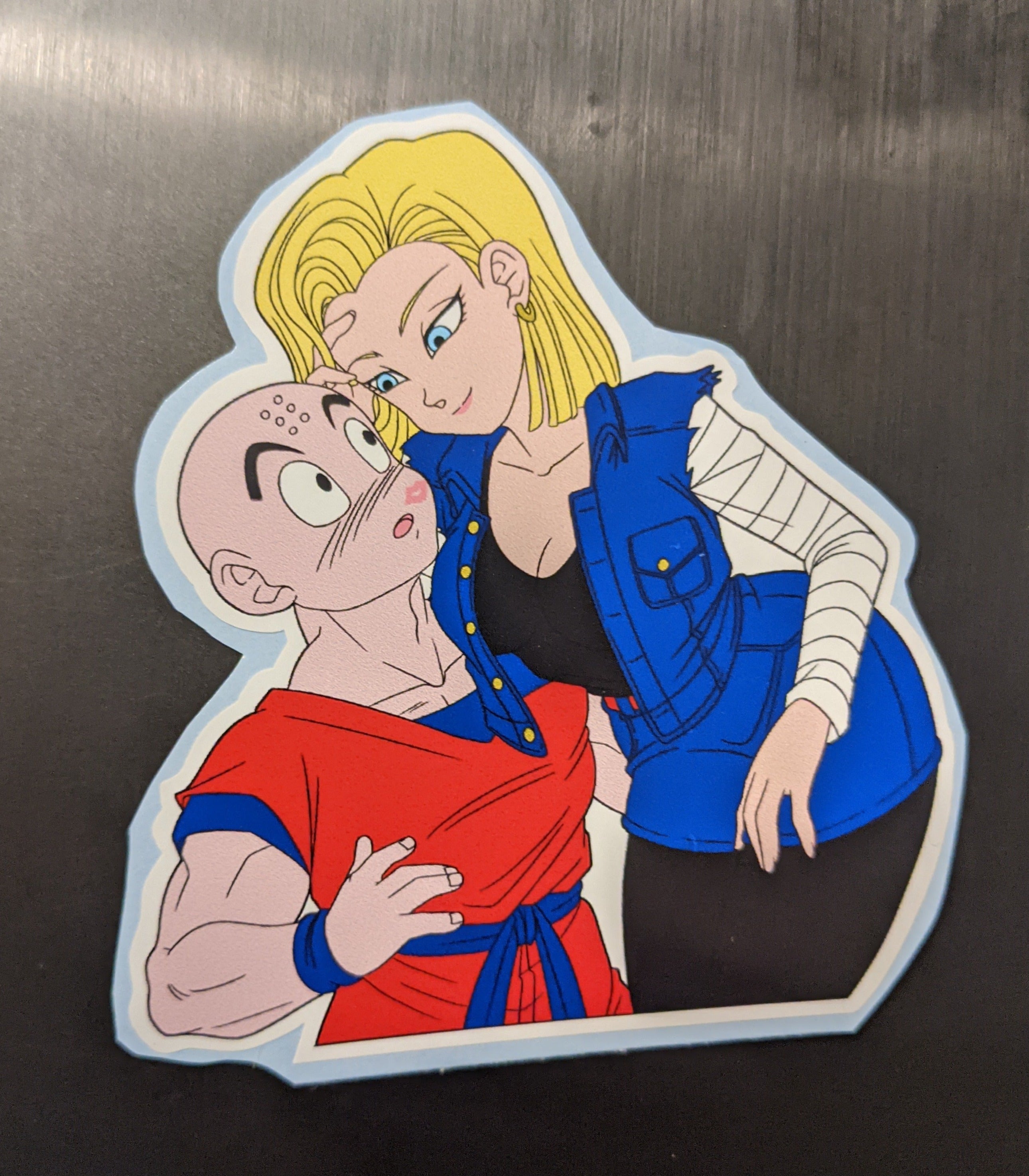 Android 18 x Krillin Sticker – The Geek Side